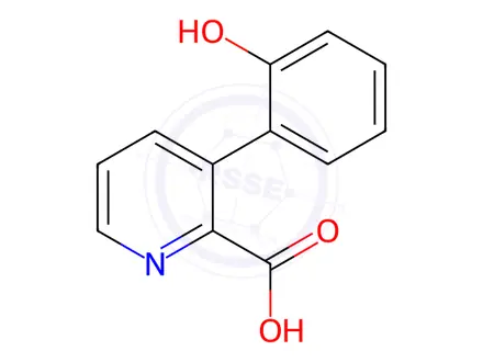 Chemical structure of 3-(2-Hydroxyphenyl)picolinic acid