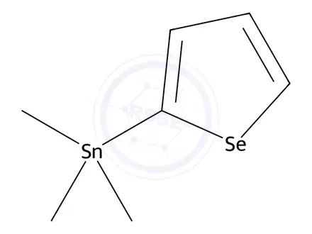Chemical structure of Stannane, trimethylselenophene-2-yl-