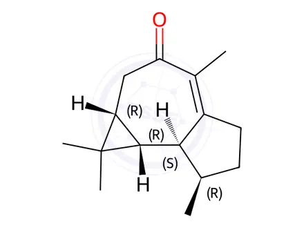 Chemical structure of squamulosone