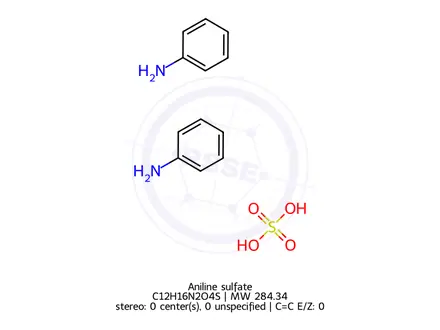 Chemical structure of Aniline sulfate