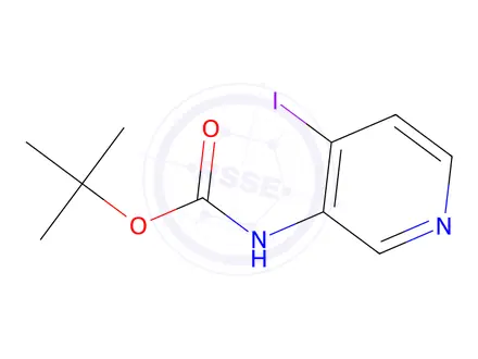 Chemical structure of (4-Iodopyridin-3-yl)carbamic acid tert-butyl ester