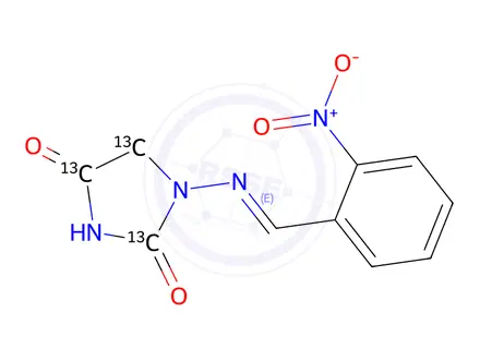 Chemical structure of NP-AHD-13C3