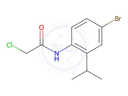 Chemical structure of N-(4-Bromo-2-isopropyl-phenyl)-2-chloro-acetamide