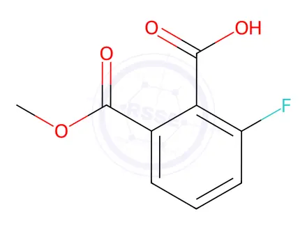 Chemical structure of 2-Fluoro-6-(methoxycarbonyl)benzoic acid