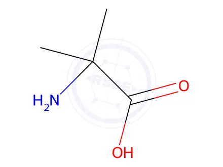 Chemical structure of α-Aminoisobutyric acid