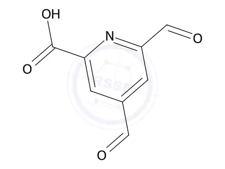 Chemical structure of 4,6-Diformylpicolinic acid