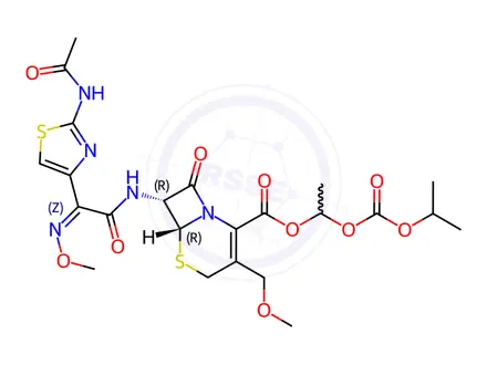 Chemical structure of Cefpodoxime proxetil EP Impurity G
