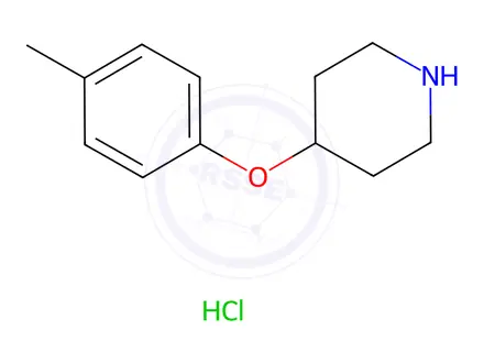 Chemical structure of 4-(4-Methylphenoxy)piperidine