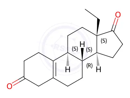 Chemical structure of 13-Ethylgon-5(10)en-3,17-dione