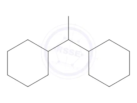 Chemical structure of 1-cyclohexylethylcyclohexane