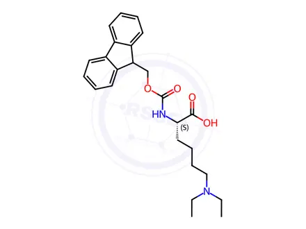 Chemical structure of N6,N6-Diethyl-N2-Fmoc-L-Lysine