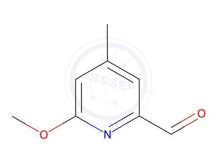 Chemical structure of 6-Methoxy-4-methylpicolinaldehyde