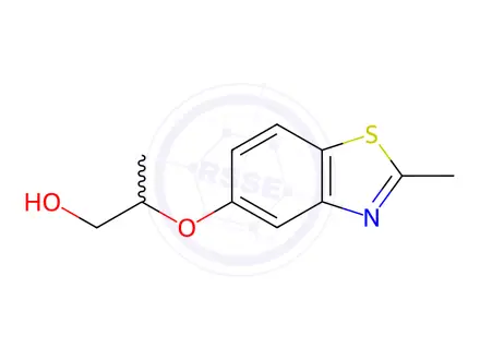 Chemical structure of 1-Propanol,2-[(2-methyl-5-benzothiazolyl)oxy]-(9CI)