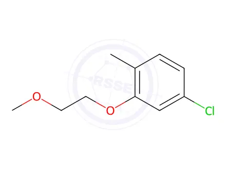 Chemical structure of Benzene, 4-chloro-2-(2-methoxyethoxy)-1-methyl-