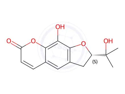 Chemical structure of Rutaretin