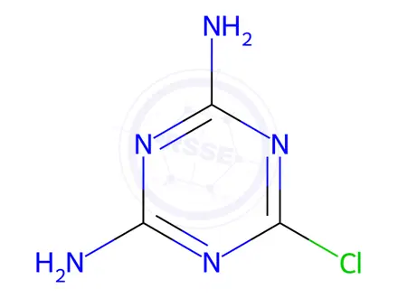 Chemical structure of Desethyldesisopropyl atrazine