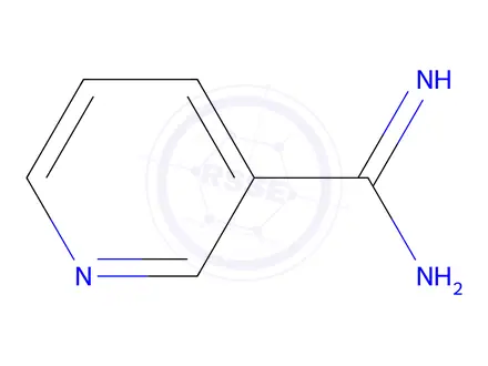 Chemical structure of 3-Pyridinecarboxamidine