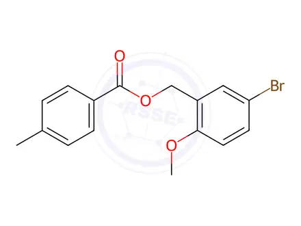 Chemical structure of (5-Bromo-2-methoxyphenyl)methyl 4-methylbenzoate