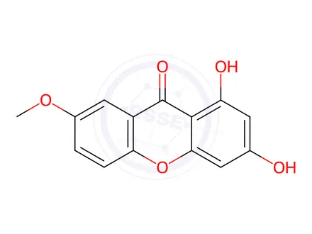 Chemical structure of Isogentisin