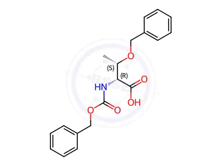 Chemical structure of Z-D-Thr(Bzl)-OH. DCHA