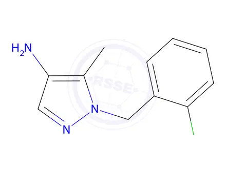 Chemical structure of 1-(2-Chlorobenzyl)-5-methyl-1h-pyrazol-4-amine