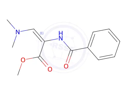 Chemical structure of METHYL (Z)-2-BENZOYLAMINO-3-DIMETHYLAMINOPROPENOATE, 98%