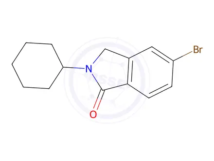 Chemical structure of 5-Bromo-2-cyclohexylisoindolin-1-one