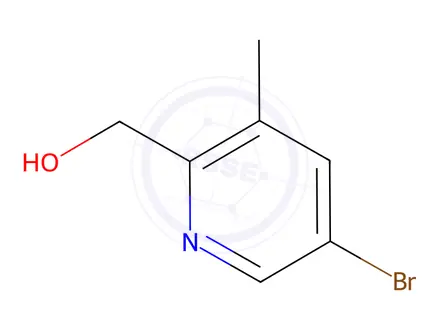 Chemical structure of (5-Bromo-3-methylpyridin-2-yl)methanol