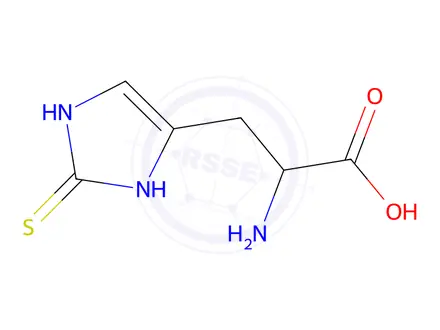 Chemical structure of 2-Amino-3-(2-thioxo-2,3-dihydro-1H-imidazol-4-yl)propanoic acid
