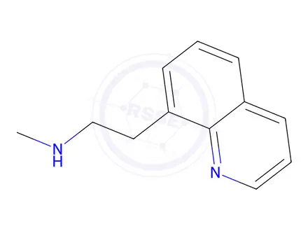 Chemical structure of n-Methyl-2-(quinolin-8-yl)ethan-1-amine