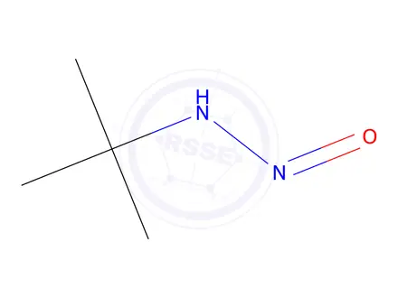 Chemical structure of N-(tert-butyl)nitrous amide