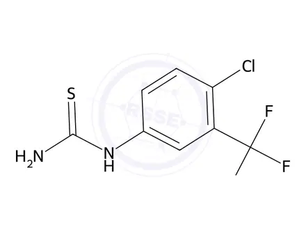 Chemical structure of 1-(4-Chloro-3-(trifluoromethyl)phenyl)thiourea
