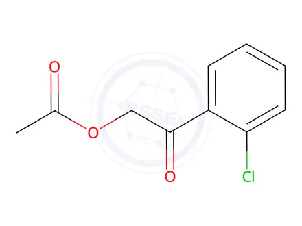Chemical structure of 2-(2-chlorophenyl)-2-oxoethyl acetate