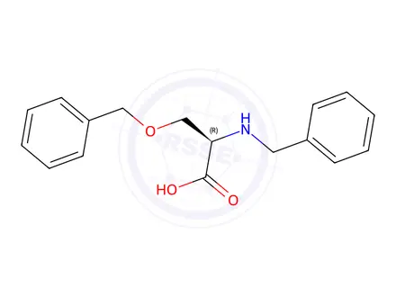 Chemical structure of N,O-dibenzyl-D-serine