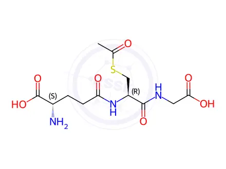 Chemical structure of S-Acetyl-L-glutathione