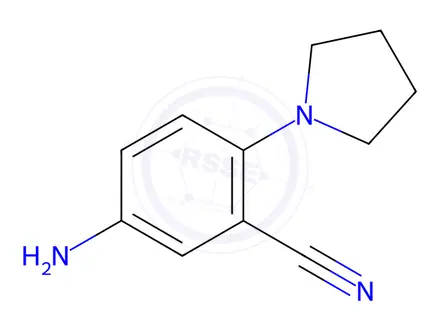 Chemical structure of 5-Amino-2-(pyrrolidin-1-yl)benzonitrile