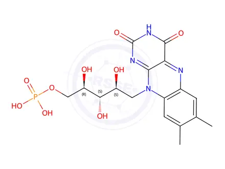 Chemical structure of Riboflavine 5'-phosphate
