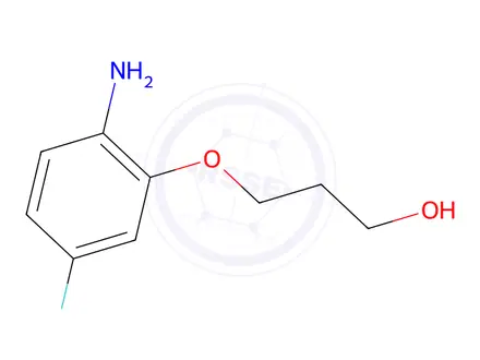 Chemical structure of 3-(2-Amino-5-fluorophenoxy)propan-1-ol