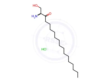 Chemical structure of 3-keto Sphinganine (d18:0) (hydrochloride)
