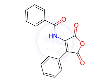 Chemical structure of N-(2,5-Dioxo-4-phenyl-2,5-dihydrofuran-3-yl)benzamide