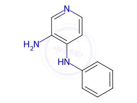 Chemical structure of 3-Amino-4-phenylaminopyridine