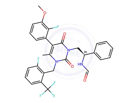 Chemical structure of Elagolix Sodium Impurity 25