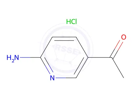 Chemical structure of 1-(6-Aminopyridin-3-yl)ethanone hydrochloride