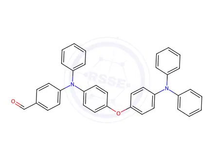 Chemical structure of 4-((4-(4-(Diphenylamino)phenoxy)phenyl)(phenyl)amino)benzaldehyde