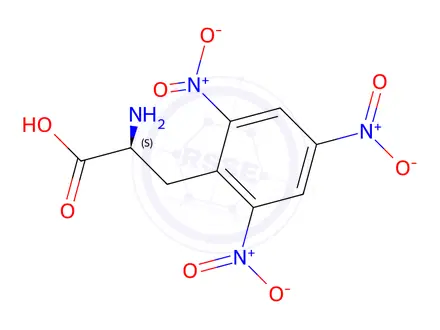 Chemical structure of 2,4,6-Trinitro-L-Phenylalanine