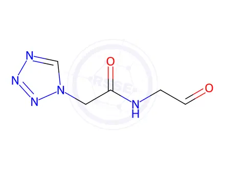 Chemical structure of N-(2-Oxoethyl)-1H-tetrazole-1-acetamide (>90%)