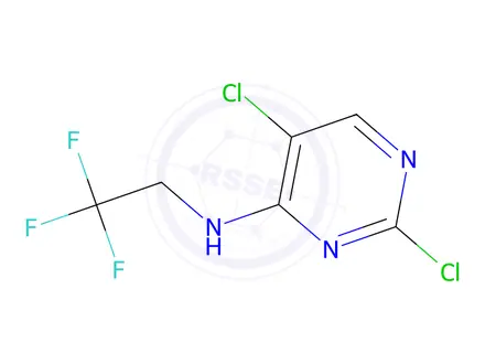 Chemical structure of 2,5-Dichloro-n-(2,2,2-trifluoroethyl)pyrimidin-4-amine