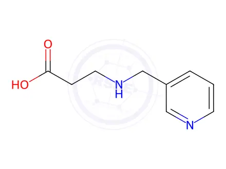 Chemical structure of 3-((Pyridin-3-ylmethyl)amino)propanoic acid