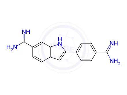 Chemical structure of 4',6-Diamidino-2-phenylindole (Dihydrochloride)