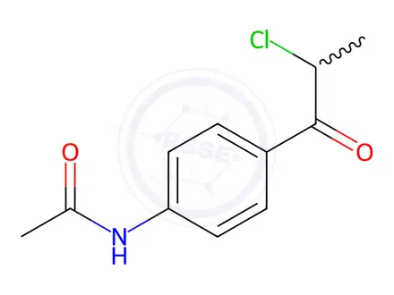 Chemical structure of N-(4-(2-Chloropropanoyl)phenyl)acetamide
